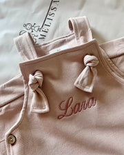 Knot jumpsuit terry in taupe - view 4 | Eli&Eli
