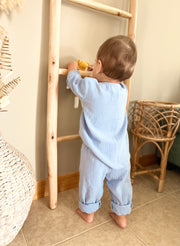 Long boho muslin pants for babies and toddlers - view 5 | Eli&Eli