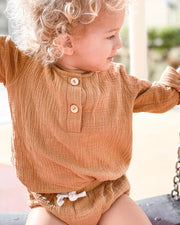 Long sleeve muslin boho shirt - view 14 | Eli&Eli