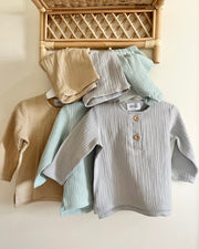 Long sleeve cotton muslin shirt selection - view 11 | Eli&Eli