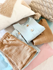 Long sleeve cotton muslin shirt selection - view 4 | Eli&Eli