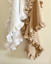Ruffle Cotton Luxury Muslin Blanket - view 16 | Eli&Eli