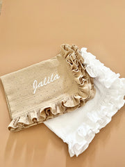 Ruffle Cotton Luxury Muslin Blanket - view 19 | Eli&Eli