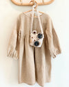 Mia boho muslin dress with long puff sleeves for girls, vintage style - Eli&Eli Dubai