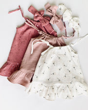 Muslin triangle baby headband - view 5 | Eli&Eli