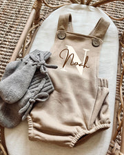 Terry romper in walnut brown - view 12 | Eli&Eli