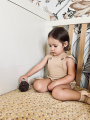 Terry romper in walnut brown - view 13 | Eli&Eli