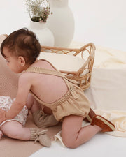 Terry romper in walnut brown - view 5 | Eli&Eli