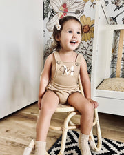 Terry romper in walnut brown - view 6 | Eli&Eli