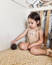 Terry romper in walnut brown - view 7 | Eli&Eli