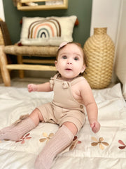 Terry romper in walnut brown - view 8 | Eli&Eli
