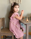Personalised Elissa boho muslin dress with oversized ruffles, colour selection - Eli&Eli Dubai