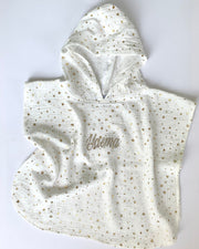 Personalised hooded muslin poncho, colour selection - view 4 | Eli&Eli