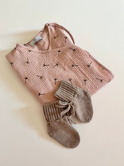 Personalised 0.5 TOG kimono muslin sleeping bag for newborn girls - view 5 | Eli&Eli