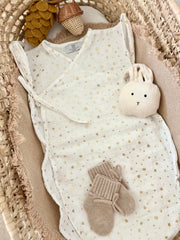 Personalised 0.5 TOG kimono muslin sleeping bag for newborn girls - view 9 | Eli&Eli