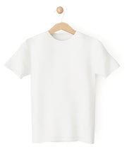 White kids t-shirt with letter print - view 2 | Eli&Eli