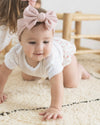 Ribbed baby headband with bow, colour selection - Eli&Eli Dubai