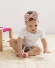 Ribbed baby headband with bow - view 6 | Eli&Eli
