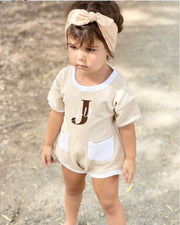 Unisex summer terry lounge sweater in beige - view 3 | Eli&Eli